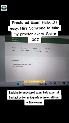 Proctored Exam Help – Pass Without The Risk