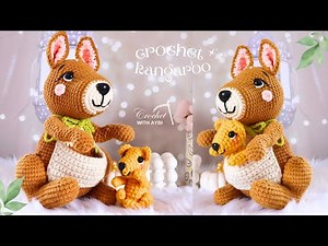 🦘 Baby Kangaroo Crochet Amigurumi Tutorial | Free Pattern | Ganchillo Canguro