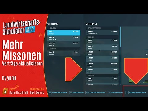 LS22 Mod / Mehr Missionen - Refresh Contracts / LS22 Modvorstellungen
