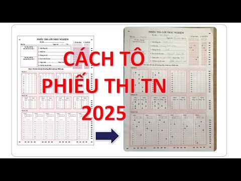 Tô phiếu thi TN 2025 - Bộ GD