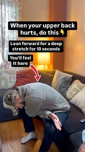 When your upper back hurts, do this stretch! Hold for 10 seconds and repeat up to 3x. FOLLOW to be well! #viral | Moore Wellness