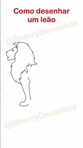 Como desenhar um leão fácil #leão #desenhos #comodesenhar #desenhosfáceis #shorts