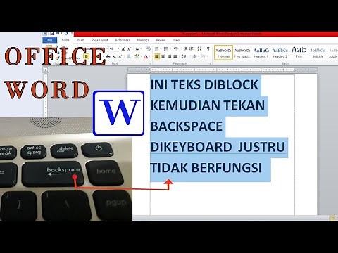 How to Fix BackSpace Button not working in Office Word_Block BackSpace Text No Response