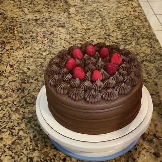 Chocolate and Raspberry Cake 🍫🎂