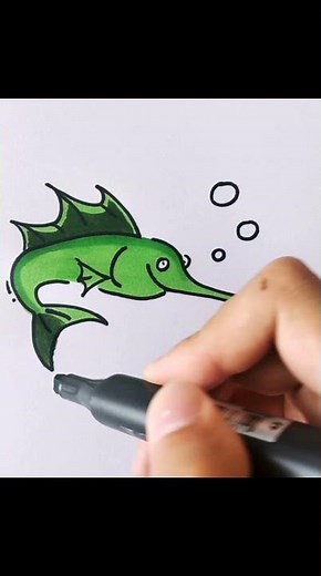 Cómo dibujar salmón/How to draw salmon