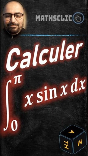 🦸‍♂️🔴LA DÉMONSTRATION ÉLÉGANTE DE ∫ x sin x dx de 0 à π = π 🤔 #maths #intégrale #analyse