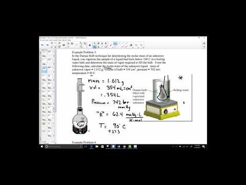 Dumas Bulb Molar Mass Determination