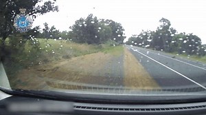 Shocking footage that shows the moment a WA driver fell asleep at the wheel has been released by police to warn other motorists not to drive tired.