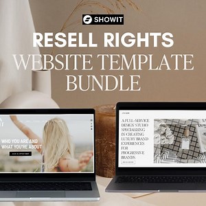 Master Resell Rights Website Bundle: Minimal Showit Website Templates - Etsy Canada