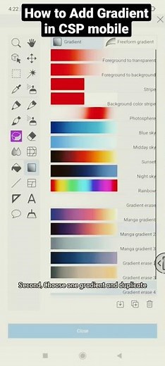 How to add Gradient in CSP mobile #shorts