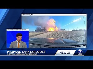Video shows propane tank exploding as Norfolk crews respond to structure fire