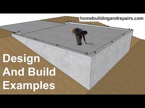 Concrete Foundation Design And Construction Examples For Building on Hillsides or Sloping Ground