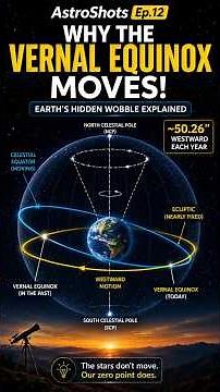 🪐AstroShots Ep.12🌍Why the Vernal Equinox Moves🔭Earth's Hidden Wobble #astronomy #astrophysics #space