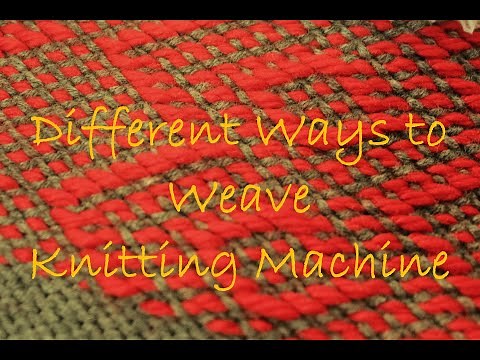Different Ways to Weave on a Singer Knitting Machine