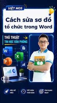 ✨️ Cách sửa sơ đồ tổ chức trong word #vietmos #tinhocvanphong #luyenthimos #excel #chungchimos