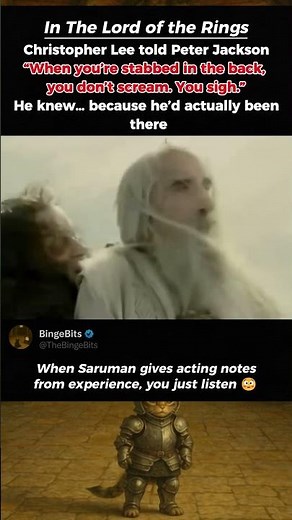 The Real-Life Experience Behind Saruman’s Death Scene | Lord of the Rings