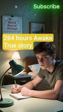 The Scariest True Story. 264 Hours Awake: #shorts