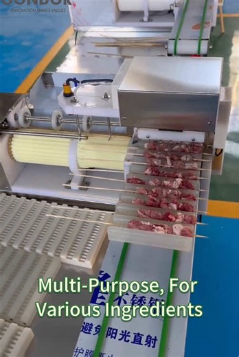 Automatically makes 4000 skewers of grilled meat per hour! 🍢⚡️ Restaurant-grade grilled meat skewer machine - say goodbye to hand-skewering! 🤯 ✅ Ultra-high speed: 0-4000 skewers/hour (3 models) ✅ PLC intelligent control: One-button CNC operation, light-sensor anti-clogging ✅ Food-grade material: Stainless steel PE, compliant with ISO/CE/ETL standards ✅ Custom molds: Suitable for beef, lamb, chicken, squid, tofu, etc. ✅ Compact and portable: Desktop design, easy to move and clean 🏪 Perfect for