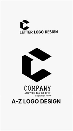 Bold Letter "C" Logo Design for Branding | A-Z logo challenge | #lettermark #logodesign