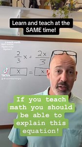 It’s ok to be confused as you deeply comprehend something, anything! Think! Then use the algorithm… #mathtutor #algebra | Superteacherguy