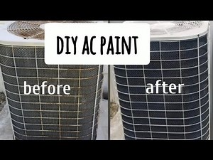 DIY how to paint old hvac air condition condenser unit