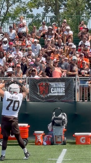 158K views · 2.6K reactions | we have a tradition every year where the Rooks on the O.L. have to pump up the crowd at Training Camp  10/10 performance by Zinter  | Cleveland Browns | Facebook