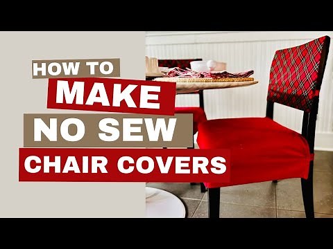 Dining Chair Covers - No Sew!