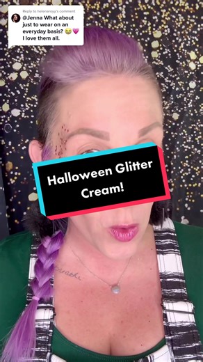 Halloween Glitter Cream Face Paint Tutorial