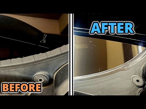 HOW TO REPLACE BMW F10 WINDSHIELD COWL DIY - BMW F10 535I BUILD/RESTORATION PART 2