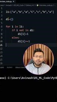 Count Frequency in Python 😱 | NO Counter | Interview Logic #python #programming #coding #shorts