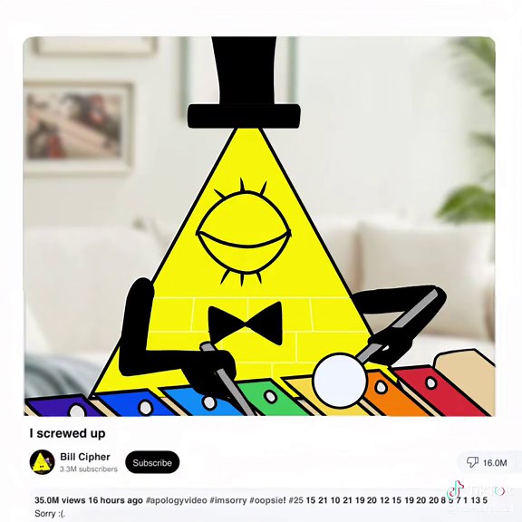 I cant belive its canon Bill made an apology video- ALSO!! CREDIT TO @...