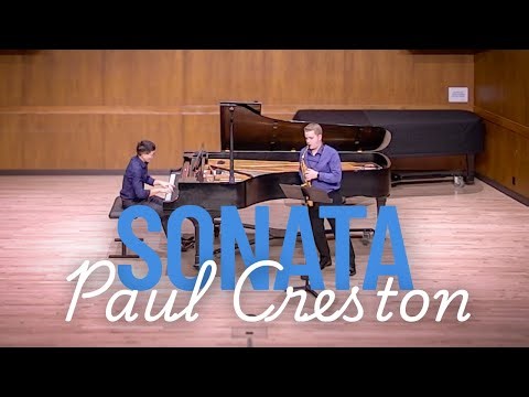 Sonata for Eb Alto Saxophone and Piano, Op. 19 by Paul Creston (Live)
