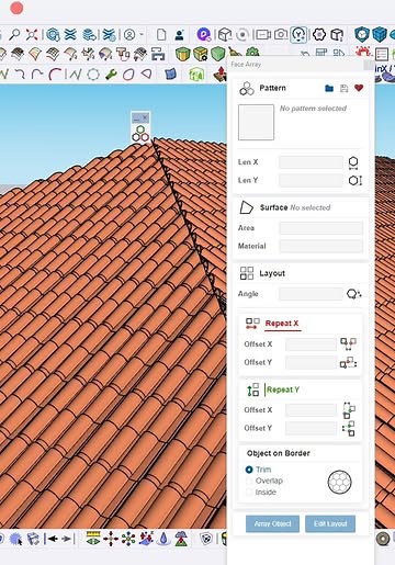 Suraj Kumar on Instagram: "how to place a roof tile in sketchup using free plugin / curic face array plugin plugin name curic fa e array sketchup sketchup 2024 sketchup tips #sketchuppro #3d #sketchup2020 #architect #Architects #exteriors #architecture #buildings #interiordesign #exterior #building #architecturelovers #civilengineer #facade #render #sketchupdesign #plugin #sketchupvray #sketchup"
