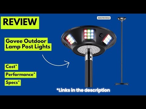Govee Outdoor Lamp Post Lights Review | 2000LM RGBIC Smart Outdoor Lighting with Alexa & Google