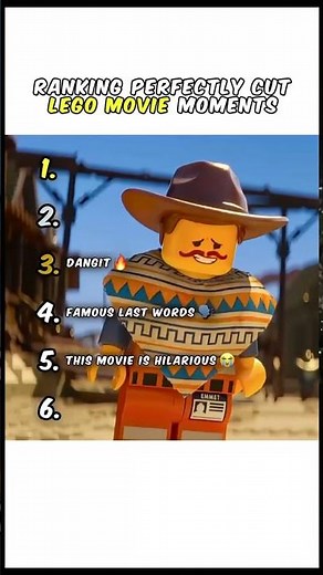 ranking perfectly cut Lego movie scenes ￼