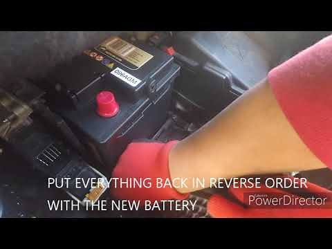 How to remove - replace battery for MK2 MKII Citroën C4 Picasso 2014 - ON