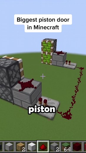 Building the Biggest 2x2 Piston Door in Minecraft