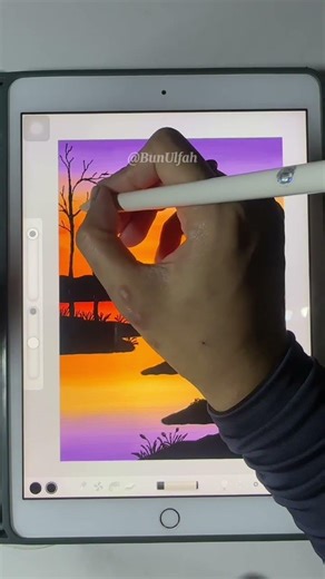 Landscape painting with Art set | Menggambar mudah dan menyenangkan #part13