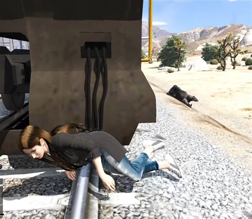 Gorilla and his girlfriend stops the train | OP Gaming | Facebook