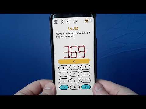 Brain Out Move 1 matchstick to make a biggest number