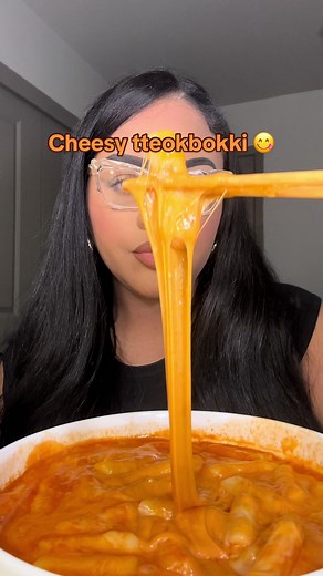 Cheesy Tteokbokki Mukbang Experience