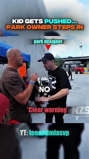 Skate Park Bully Pushes Kid… Big Mistake 😳 (‪@teeandmiasvp‬)