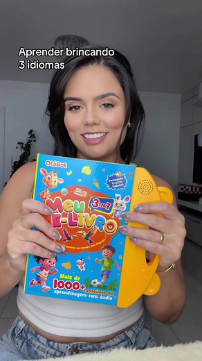 Aprender 3 Idiomas Brincando com Livro Sonoro