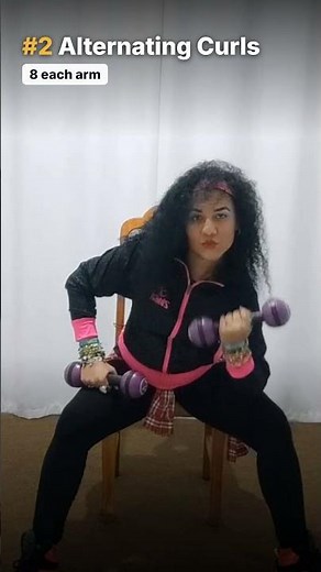 3 Seated Arm Exercises for Seniors to Carry the Shopping With Ease #shorts