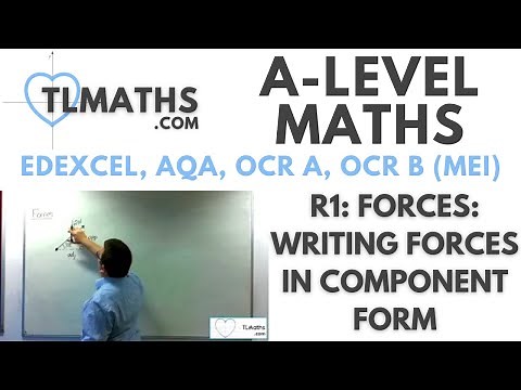 A-Level Maths: R1-11 Forces: Writing Forces in Component Form
