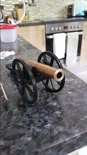 firing homemade brass cannon