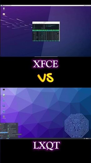 XFCE vs LXQT: A Battle of Lightweight Desktop Environments! #xfce #lxqt #linux