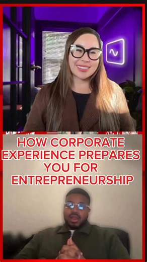 Mel | AI, Sales & Entrepreneurship 🚀 on Instagram: "Corporate life doesn’t end when you become an entrepreneur — it prepares you for it. 🎙️On the podcast, my friend Elijah and I talk about how corporate experience sharpens your discipline, decision-making, leadership, and systems thinking… and why those skills become unfair advantages when you build your own thing. ------------------------------------------------------ La experiencia corporativa no se pierde cuando emprendes — se convierte en