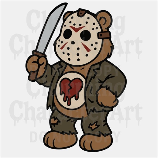 Creepy Horror Bear PNG, Halloween Clipart (digital Download) - Etsy Australia