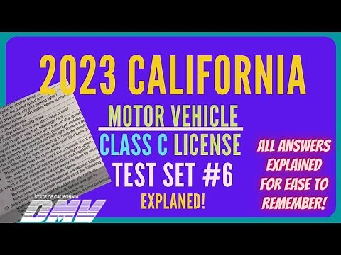 california dmv study guide for CA written driver test 2023 | set6